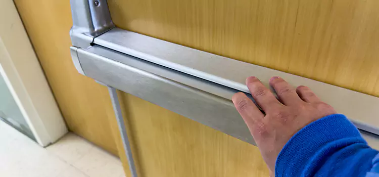 Installing a Push Bar on a Door Jenison